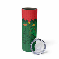Custom Football Burkina Faso Skinny Tumbler Rising Star And Horse Sport Style - Wonder Print Shop