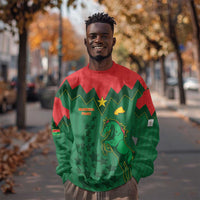 Custom Football Burkina Faso Sweatshirt Rising Star And Horse Sport Style - Wonder Print Shop