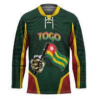 Personalized Togo Hockey Jersey Lion Claw Flag Sport Style - Wonder Print Shop