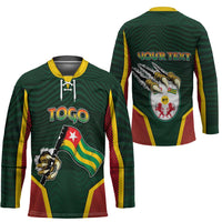 Personalized Togo Hockey Jersey Lion Claw Flag Sport Style - Wonder Print Shop