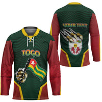 Personalized Togo Hockey Jersey Lion Claw Flag Sport Style - Wonder Print Shop