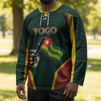 Personalized Togo Hockey Jersey Lion Claw Flag Sport Style - Wonder Print Shop