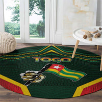 Togo Round Carpet Lion Claw Flag Sport Style - Wonder Print Shop