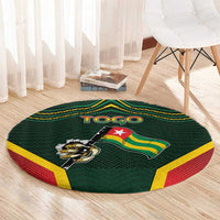 Togo Round Carpet Lion Claw Flag Sport Style - Wonder Print Shop