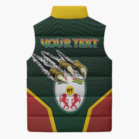 Personalized Togo Sleeveless Puffer Jacket Lion Claw Flag Sport Style - Wonder Print Shop