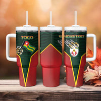 Personalized Togo Tumbler With Handle Lion Claw Flag Sport Style - Wonder Print Shop