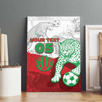 Custom Iran Football Canvas Wall Art Leopard Comic Manga Art Style