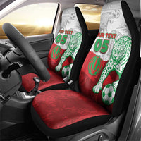 Custom Iran Football Car Seat Cover Leopard Comic Manga Art Style