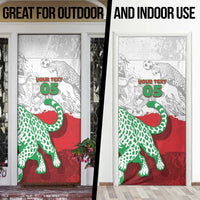 Custom Iran Football Door Cover Leopard Comic Manga Art Style