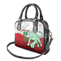 Custom Iran Football Shoulder Handbag Leopard Comic Manga Art Style