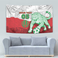 Custom Iran Football Tapestry Leopard Comic Manga Art Style