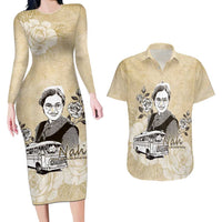Nah Rosa Parks Couples Matching Long Sleeve Bodycon Dress and Hawaiian Shirt Black Women History