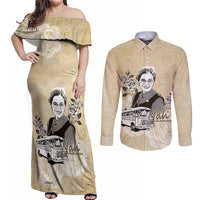 Nah Rosa Parks Couples Matching Off Shoulder Maxi Dress and Long Sleeve Button Shirt Black Women History
