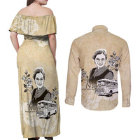 Nah Rosa Parks Couples Matching Off Shoulder Maxi Dress and Long Sleeve Button Shirt Black Women History