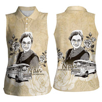 Nah Rosa Parks Women Sleeveless Polo Shirt Black Women History