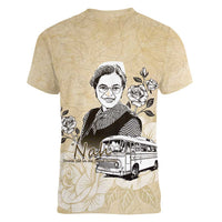 Nah Rosa Parks Women V-Neck T-Shirt Black Women History