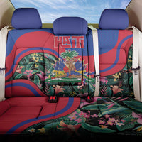 Personalized Haiti Back Car Seat Cover Tropical Hibiscus Flowers