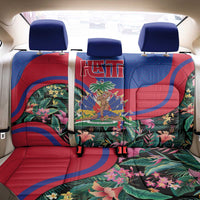 Personalized Haiti Back Car Seat Cover Tropical Hibiscus Flowers