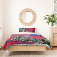 Personalized Haiti Bedding Set Tropical Hibiscus Flowers