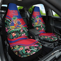 Personalized Haiti Car Seat Cover Tropical Hibiscus Flowers