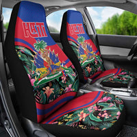 Personalized Haiti Car Seat Cover Tropical Hibiscus Flowers