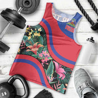 Personalized Haiti Men Tank Top Tropical Hibiscus Flowers DT05