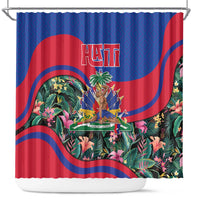 Personalized Haiti Shower Curtain Tropical Hibiscus Flowers
