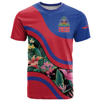 Personalized Haiti T Shirt Tropical Hibiscus Flowers DT05