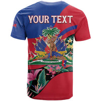 Personalized Haiti T Shirt Tropical Hibiscus Flowers DT05