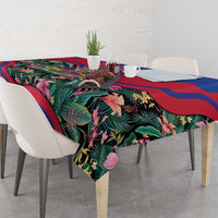 Personalized Haiti Tablecloth Tropical Hibiscus Flowers