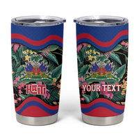 Personalized Haiti Tumbler Cup Tropical Hibiscus Flowers
