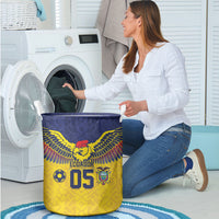 Custom Ecuador Football Laundry Basket Andean Condor Unique Style