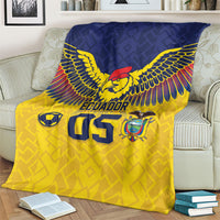 Custom Ecuador Football Blanket Andean Condor Unique Style
