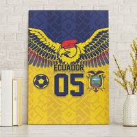 Custom Ecuador Football Canvas Wall Art Andean Condor Unique Style