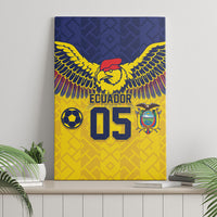 Custom Ecuador Football Canvas Wall Art Andean Condor Unique Style