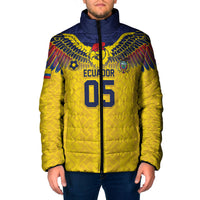 Custom Ecuador Football Padded Jacket Andean Condor Unique Style