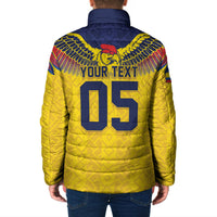 Custom Ecuador Football Padded Jacket Andean Condor Unique Style