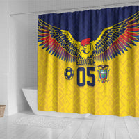 Custom Ecuador Football Shower Curtain Andean Condor Unique Style