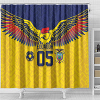 Custom Ecuador Football Shower Curtain Andean Condor Unique Style