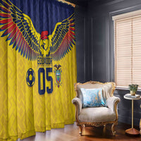 Custom Ecuador Football Window Curtain Andean Condor Unique Style
