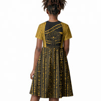 Egypt Tree Of Life Kid Short Sleeve Dress The Fig In Ancient Egyptian
