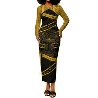 Egypt Tree Of Life Long Sleeve Bodycon Dress The Fig In Ancient Egyptian
