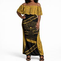 Egypt Tree Of Life Off Shoulder Maxi Dress The Fig In Ancient Egyptian