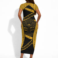 Egypt Tree Of Life Short Sleeve Bodycon Dress The Fig In Ancient Egyptian
