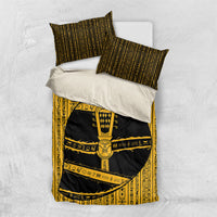 Egypt Sistrum Bedding Set Ancient Mythology Sacred Rattling Instrument