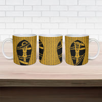 Egypt Sistrum Ceramic Mug Ancient Mythology Sacred Rattling Instrument