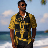 Egypt Sistrum Hawaiian Shirt Ancient Mythology Sacred Rattling Instrument DT05