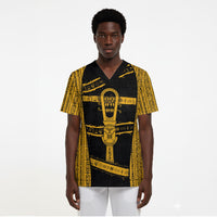 Egypt Sistrum Scrub Top Ancient Mythology Sacred Rattling Instrument