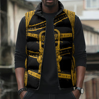 Egypt Sistrum Sleeveless Puffer Jacket Ancient Mythology Sacred Rattling Instrument