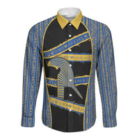 Egypt Nemyss Long Sleeve Button Shirt Ancient Mythology Pharaoh Royal